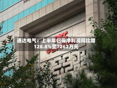 通达电气:上半年归母净利润同比增128.8%至7262万元-第1张图片