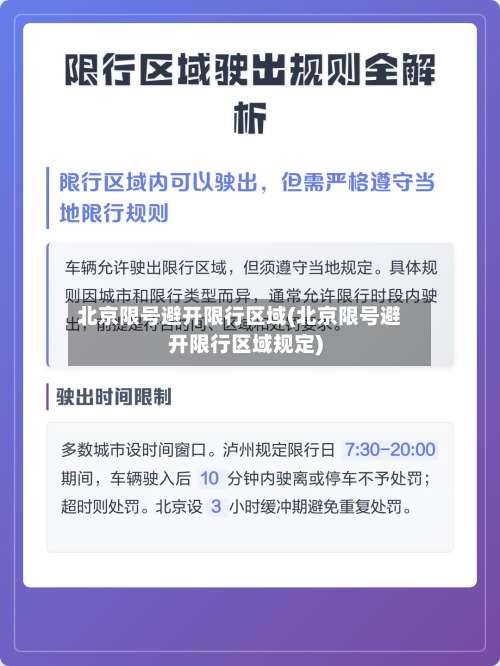 北京限号避开限行区域(北京限号避开限行区域规定)-第3张图片