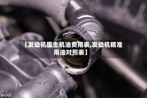 【发动机医生机油费用表,发动机精准用油对照表】