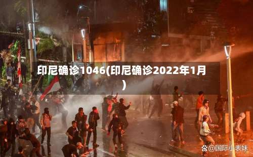 印尼确诊1046(印尼确诊2022年1月)-第2张图片