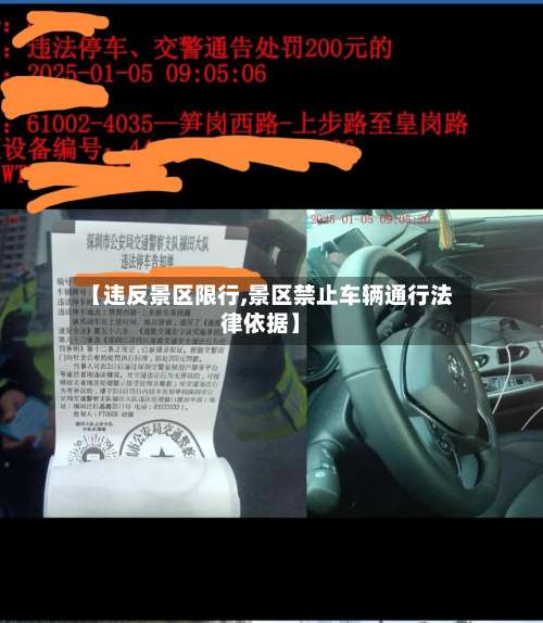 【违反景区限行,景区禁止车辆通行法律依据】