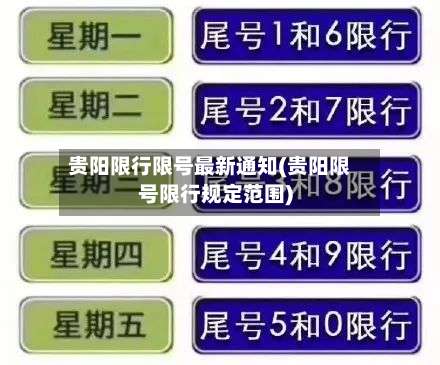 贵阳限行限号最新通知(贵阳限号限行规定范围)-第2张图片