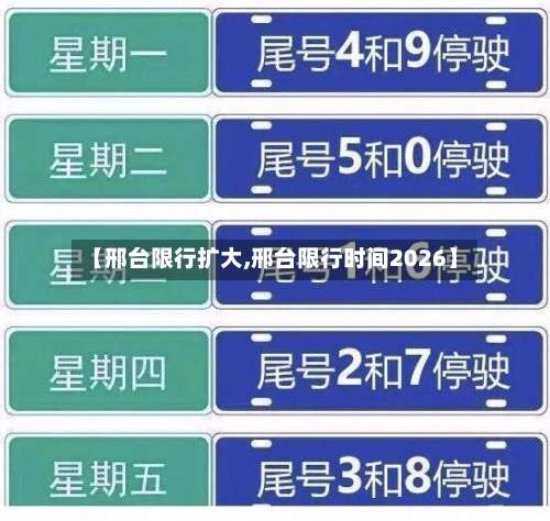 【邢台限行扩大,邢台限行时间2026】