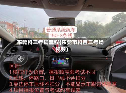 东莞科三考试流程(东莞市科目三考场视频)