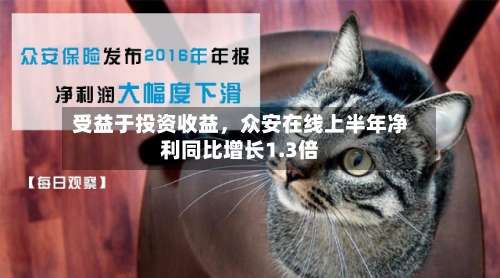受益于投资收益，众安在线上半年净利同比增长1.3倍-第3张图片