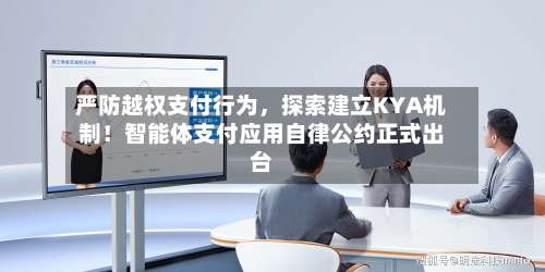 严防越权支付行为	，探索建立KYA机制！智能体支付应用自律公约正式出台-第2张图片