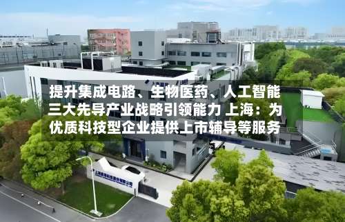 提升集成电路、生物医药	、人工智能三大先导产业战略引领能力 上海：为优质科技型企业提供上市辅导等服务-第2张图片