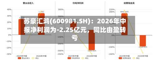 苏豪汇鸿(600981.SH)：2026年中报净利润为-2.25亿元，同比由盈转亏-第1张图片