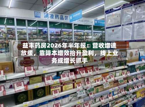 益丰药房2026年半年报：营收增速放缓	，靠降本增效抬升盈利，线上业务成增长抓手-第3张图片
