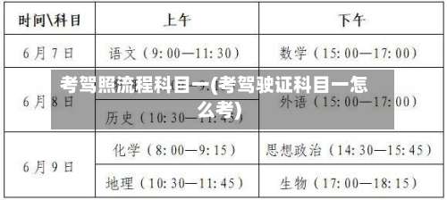 考驾照流程科目一(考驾驶证科目一怎么考)-第2张图片