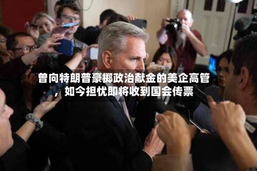 曾向特朗普豪掷政治献金的美企高管	，如今担忧即将收到国会传票-第2张图片