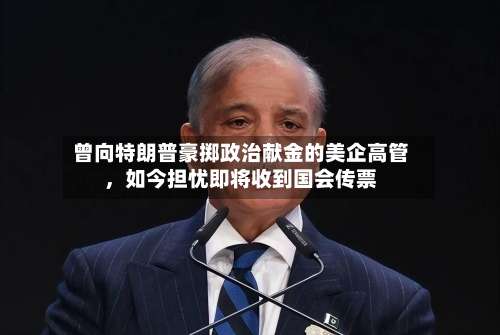 曾向特朗普豪掷政治献金的美企高管，如今担忧即将收到国会传票-第1张图片