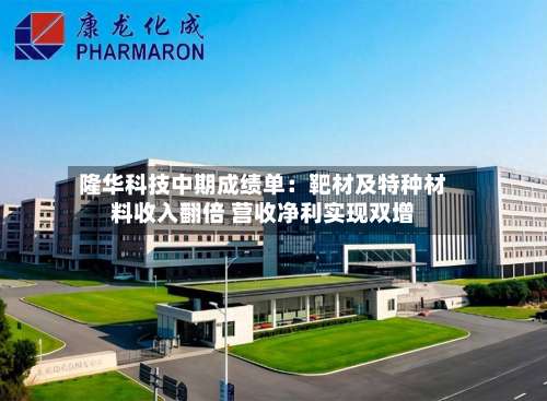 隆华科技中期成绩单：靶材及特种材料收入翻倍 营收净利实现双增-第2张图片