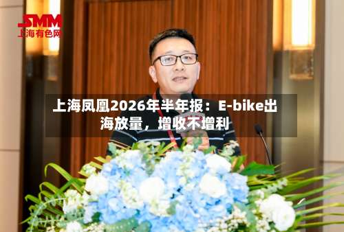 上海凤凰2026年半年报：E-bike出海放量，增收不增利-第2张图片