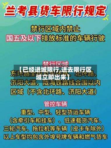 【已经进城限行,进去限行区域立即出来】