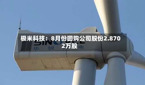极米科技：8月份回购公司股份2.8702万股-第1张图片