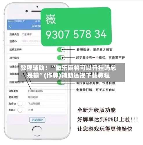 教程辅助！“微乐麻将可以开挂吗总是输”(作弊)辅助透视下载教程-第3张图片