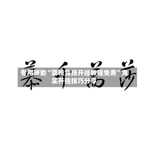 专用辅助“荔枝竞技开挂教程免费”真实开挂技巧分享-第2张图片