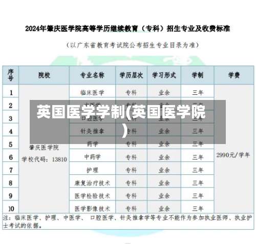 英国医学学制(英国医学院)-第2张图片