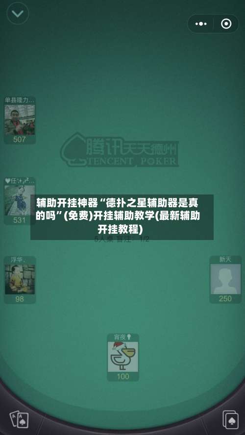 辅助开挂神器“德扑之星辅助器是真的吗”(免费)开挂辅助教学(最新辅助开挂教程)-第2张图片