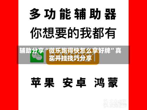 辅助分享“微乐跑得快怎么拿好牌”真实开挂技巧分享