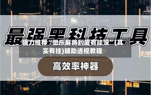 强力推荐“微乐麻将到底有挂没”(其实有挂)辅助透视教程-第2张图片