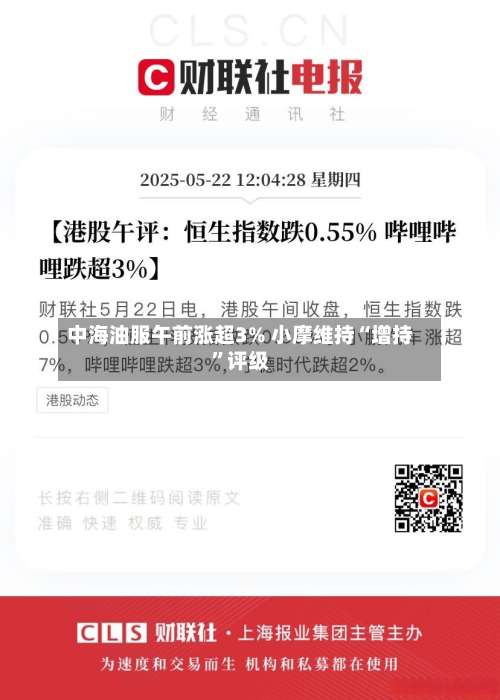 中海油服午前涨超3% 小摩维持“增持	”评级-第3张图片