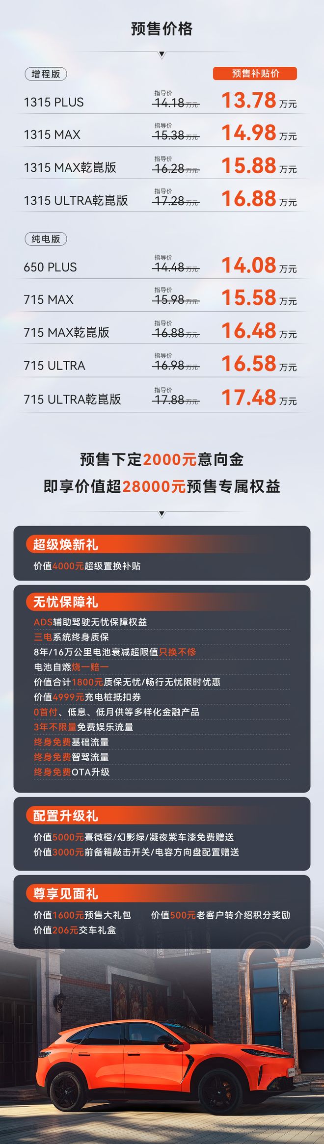 极狐阿尔法T7预售：可选华为乾崑ADS 5 Pro，13.78万-17.48万元